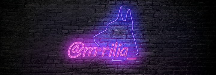 Неоновый логотип