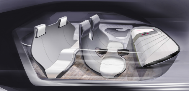 скетч интерьера авто