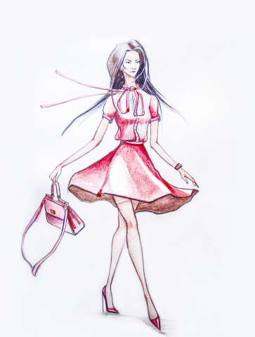 Фешен скетч