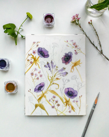 паттерн из цветов