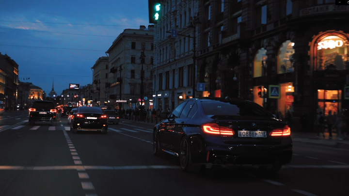 BMW M5 dynamic test