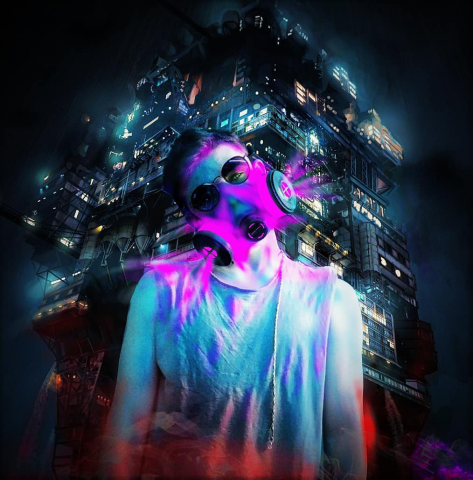 Арт в тематике Cyderpank
