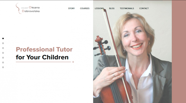 Личный сайт учителя по скрипке