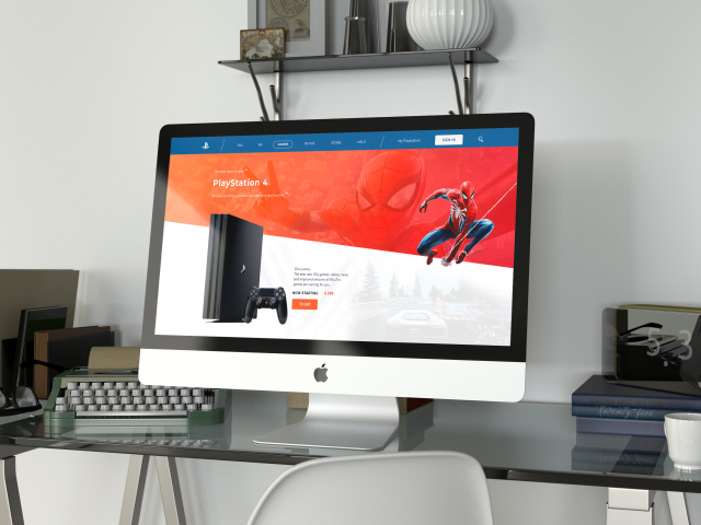 PlayStation 4 - Первый экран