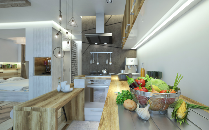 Шоурум интерьера. Квартира-студия