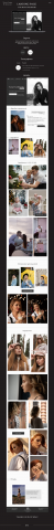Landing page for photographer