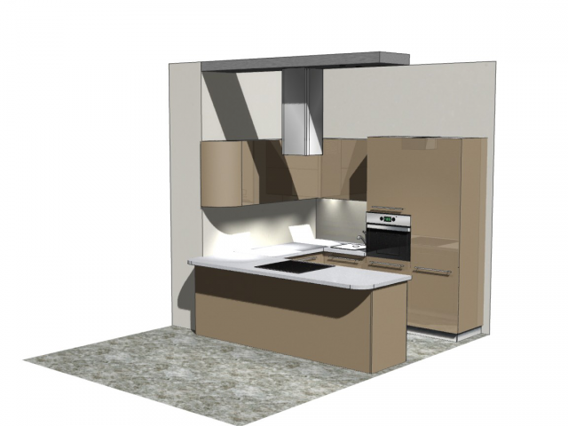 Кухня в ЖК Сияние Сочи