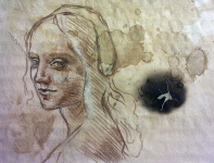 копия с рисунка Да Винчи