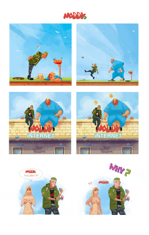 Скетч Комикс для Инсты