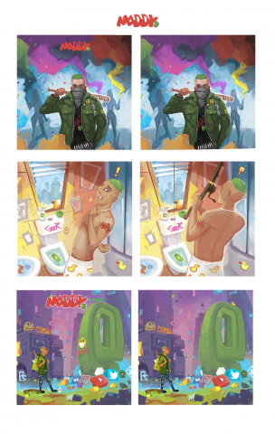 Скетч комикс для инсты