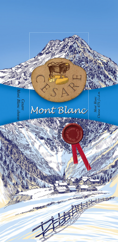 Этикетка для сыра "Mont Blanc"