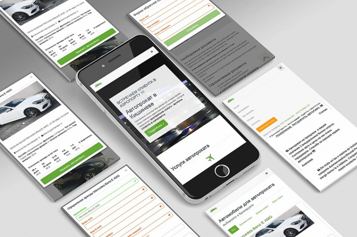 Сайт автопроката "Eurocar.md"