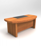 Стол руководителя с чертежами.