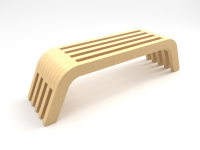 Уличная скамейка для городской среды.