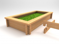 Высокая грядка из доски 150х40.