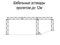 Кабельные эстакады пролетом до 12м