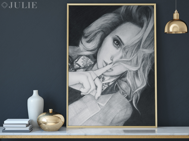 Портрет по фото карандашом