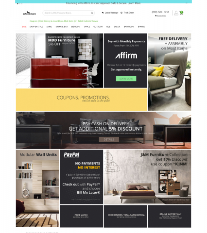 Интернет-магазин мебели Sohomod (США)