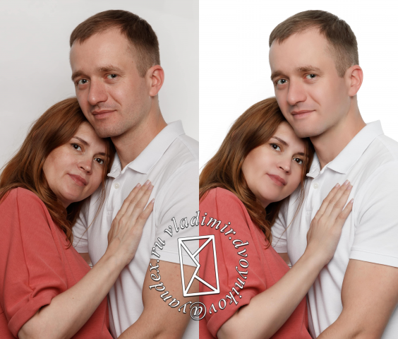 ретушь кожи