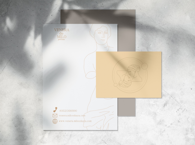 Логотип и фирменный стиль для парфюма Venera de Milo
