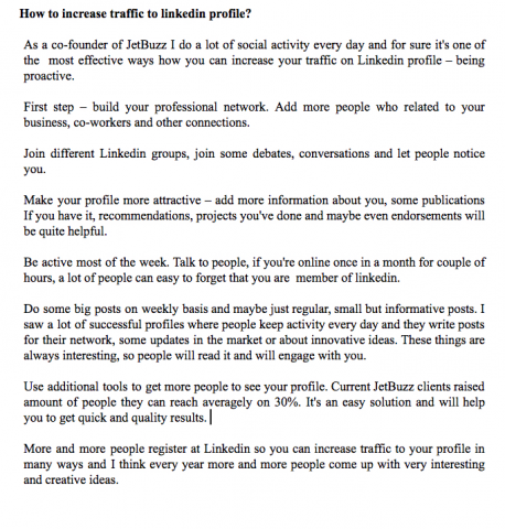 Статья-ответ для сайта Quora