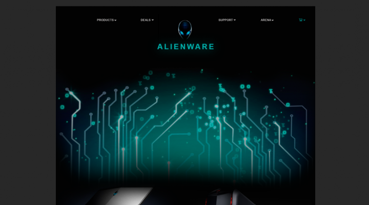 Alienware Landing page