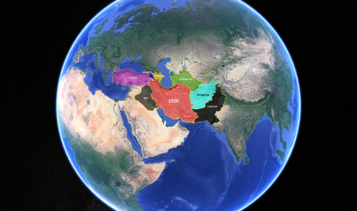 Анимационная карта Ирана