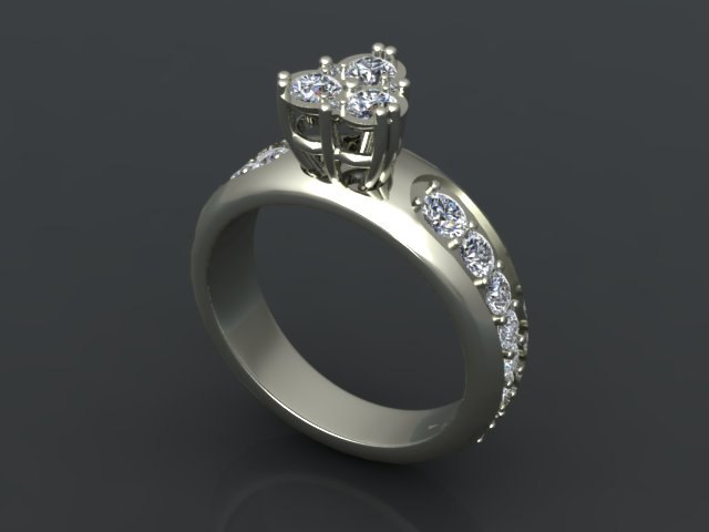 кольцо с бриллиантами