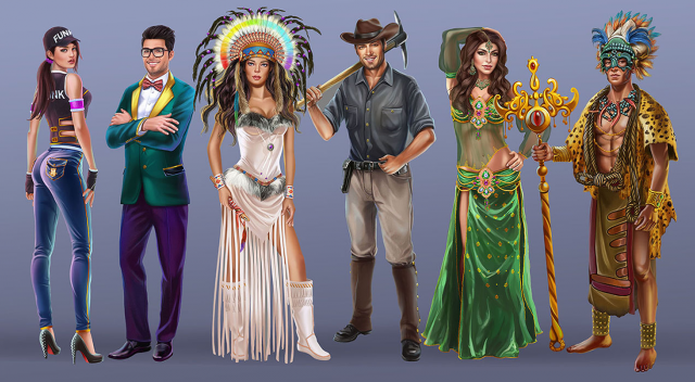 Персонажи для игры в полный рост