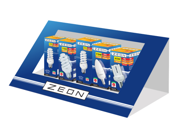 Дизайн оформления мест продаж бренда "Zeon"