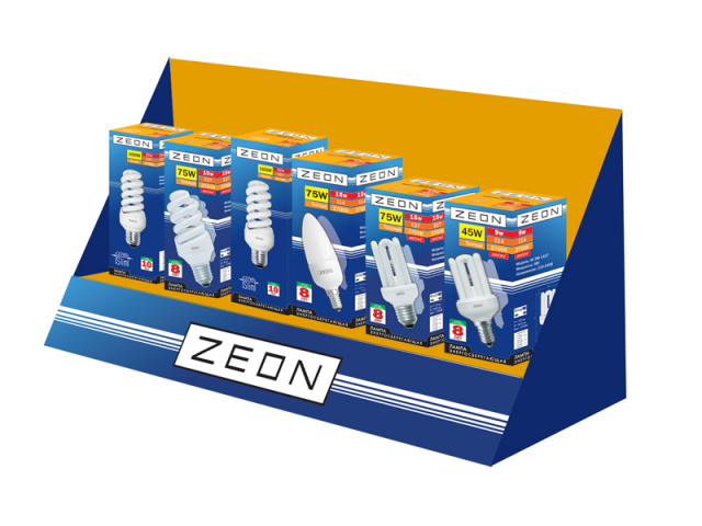 Дизайн оформления мест продаж бренда "Zeon"