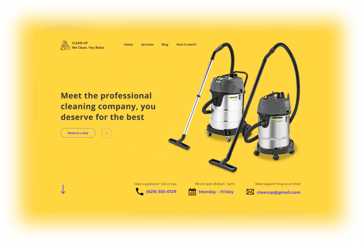Landing-page клининговая компания