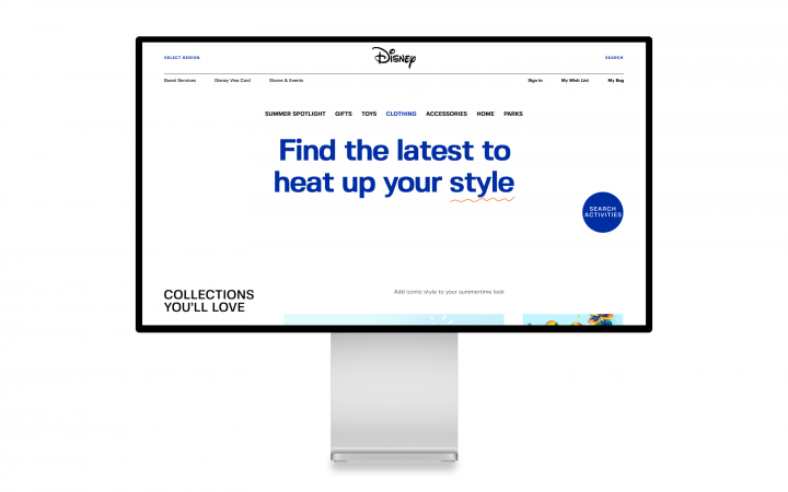 Disney - редизайн концепт корпоративного сайта