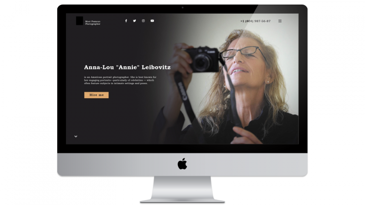 Landing Page для фотографа