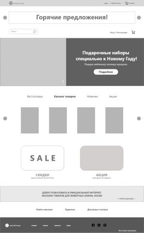 Прототип интернет-магазина товаров для кошек