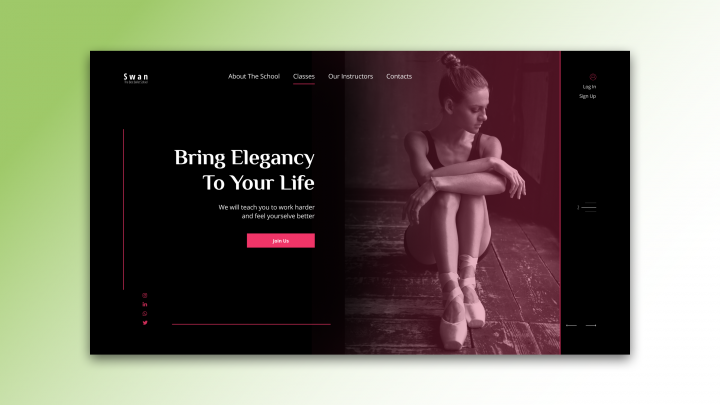 Сайт балетной школы