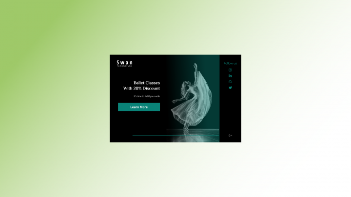 Рекламные баннеры для сайта балетной школы