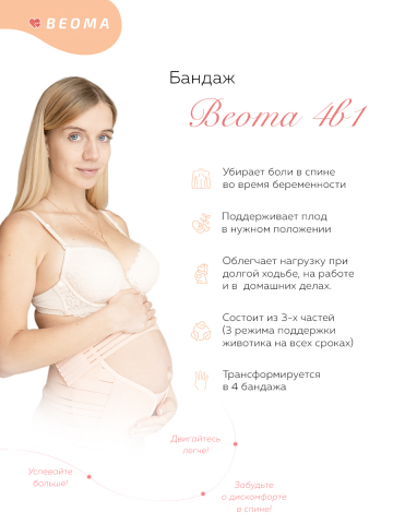 Рекламный баннер бандажа Beoma 4в1