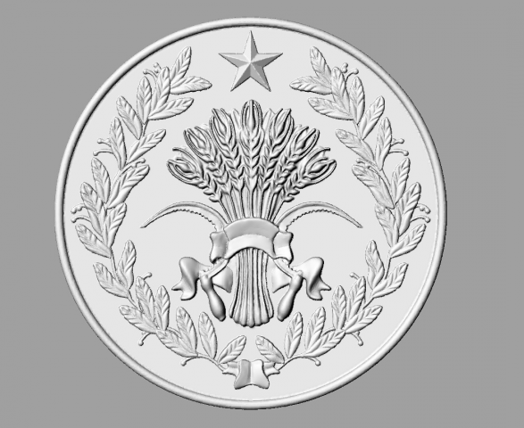 барельеф. сноп