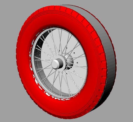 сборка модели колеса Bently. (театральные декорации)