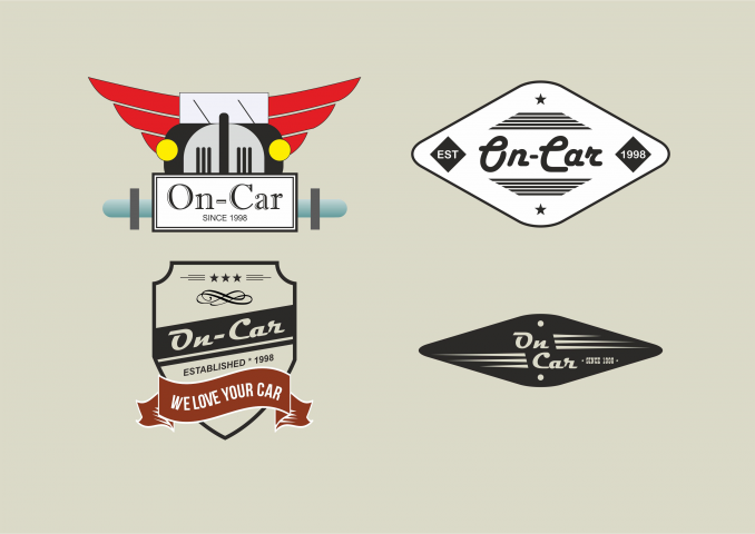 Варианты логотипа автомобильной компании