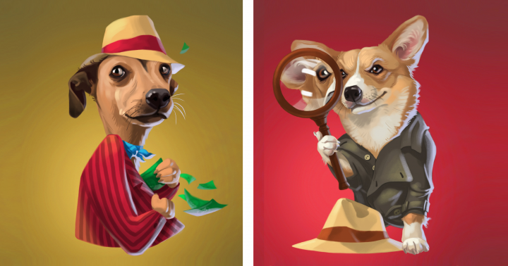 персонажи к настольной игре "Псы правосудия"