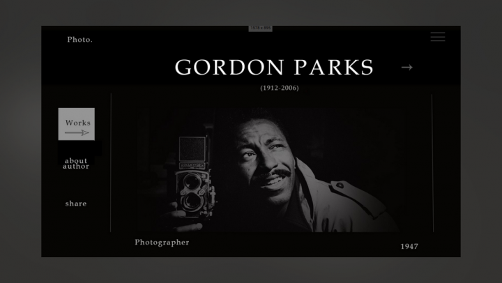 Сайт фотографа Gordon Parks