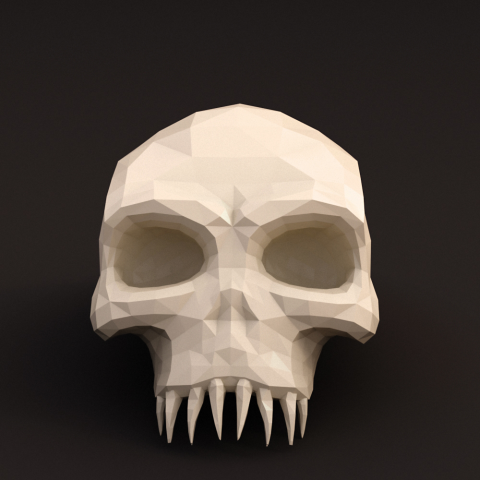Low Poly Skull
