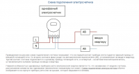 Схема подключения электросчетчика