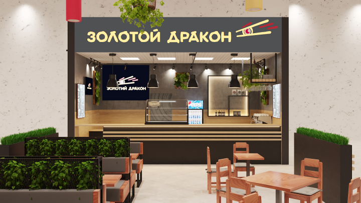 Суши-бар на фудкорте ТЦ