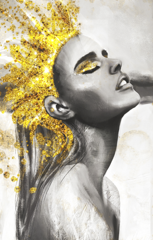 gold and grey