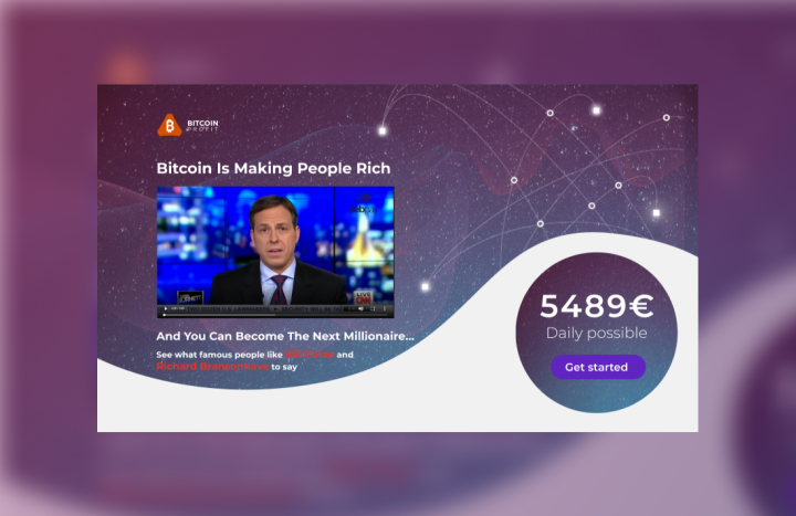 Landing для BTC Profit