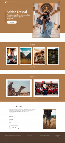 Сайт-портфолио фотографа