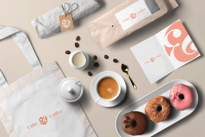 Разработка логотипа для кофейни Cake & Coffee из Сургута